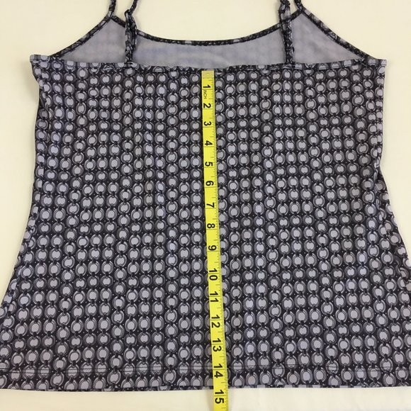 Apostrophe Camisole Top Chain Link Geometric Design Purple Lavender - Picture 9 of 9